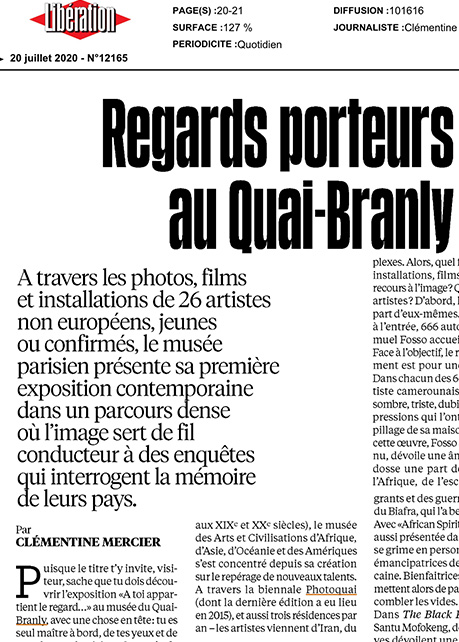 Regards porteurs au Quai-Branly